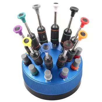 Professional Watch Glasses Home Screwdriver Set Watch Repairing Tool with Base