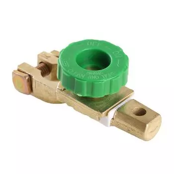 Professional Zinc Alloy Car Battery Switch Cut-off Switch Protector Battery leak-proof Terminal Car Battery Power-off Switch зелёный