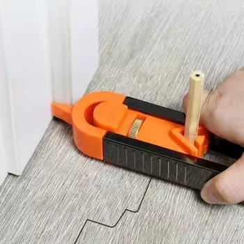 Профиль калибра для деревообработки, линейка для разметки, контур с замком, регулируемый контурный калибр, точное измерение 1pc