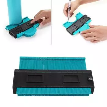 Профиль Контур Измерительная линейка Копир Линейка Шаблон для резки Строительство Деревообработка Измерительный инструмент Керамика Плиточный инструмент Плитка зелёный