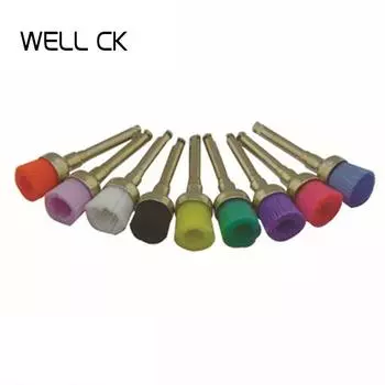 Профилактика цвета, белые нейлоновые полировальные щетки с хвостовиком RA