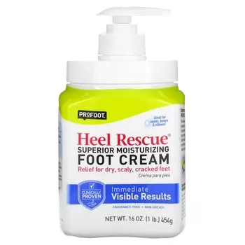 Profoot, Heel Rescue, превосходный увлажняющий крем для ног, без запаха, 16 унций (454 г)