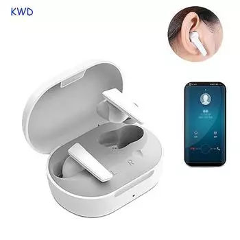 Программирование приложения Bluetooth Слуховые аппараты 16 каналов Слуховой аппарат с чехлом для зарядки Слух Audifonos Диапазон частот 200-8000 Гц s белый