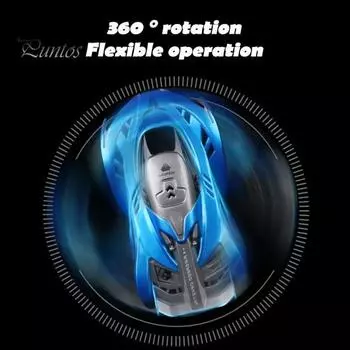 Программируемая детская машина с дистанционным управлением со светодиодной подсветкой 2,4 ГГц, автомобиль для скалолазания на стене, вращающийся на 360 градусов, гоночная игрушка для малышей зелёный