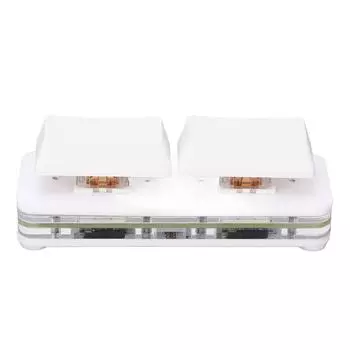 Программируемая клавиатура для ПК с 2 клавишами RGB, USB, проводная, с возможностью горячей замены, программируемая механическая клавиатура OSU для белый