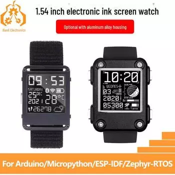 Программируемые часы ESP32 с экраном E-Ink 1,54 дюйма для совместимости с Arduino