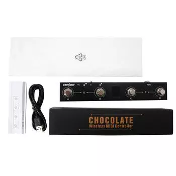 Программируемый BT MIDI-контроллер M-vave Chocolate, 4 ножных переключателя с поддержкой USB MIDI, подходит для BIAS FX 2/Zoom MS-50G/Zoom G1xon