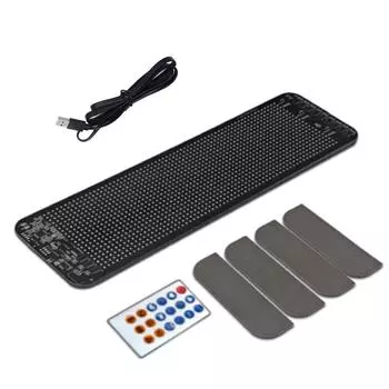 Программируемый светодиодный знак для автомобиля 64x20 точек матрица 13.7x4in ультра яркий прокручивающийся гибкий цифровой мобильный