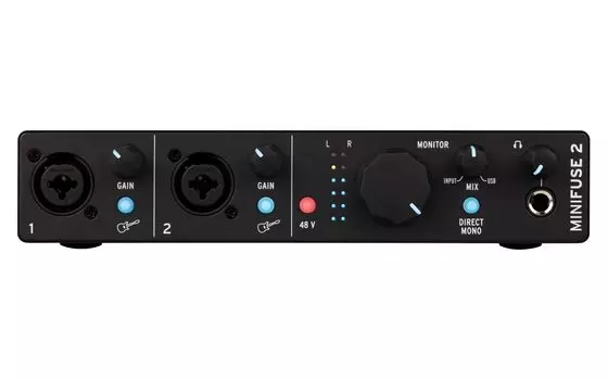 Программное обеспечение для создания музыки Arturia в комплекте с двойным аудио и MIDI-интерфейсом MiniFuse 2 Black чёрный