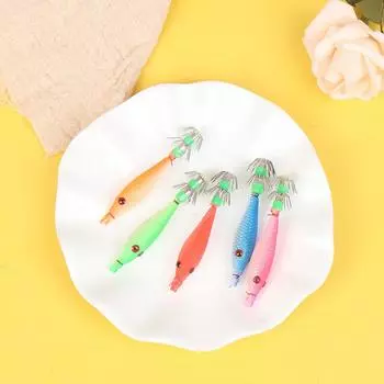 Программное обеспечение Luminous Bait Bionic Squid Needle Simulation Крючок для морской рыбалки Umbrella Hook разноцветный