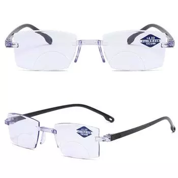 Прогрессивные двойные фонари двойного назначения для дальнего и ближнего действия высокой твердости, антисиние, прогрессивные, читаются 100 Degrees чёрный/синий