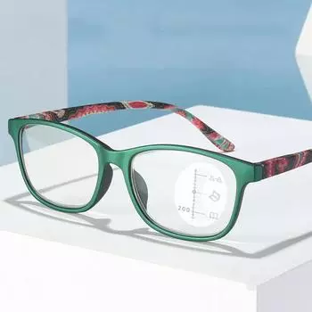 Прогрессивные мультифокальные очки для чтения, женские винтажные очки с анти-синим светом, очки для пресбиопии 1