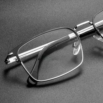 Прогрессивные мультифокальные очки с защитой от синего света и переносной оправой для пожилых мужчин +400