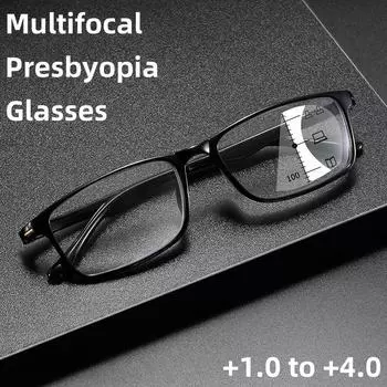 Прогрессивные мультифокусные очки с защитой от синего света для дальнего и ближнего зрения, очки для чтения двойного назначения с зумом, бифокальные очки для дальнего зрения 1
