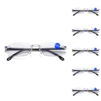 Прогрессивные очки двойного назначения для дальнего и ближнего света с защитой от синего излучения высокой твердости, элегантные художественные очки