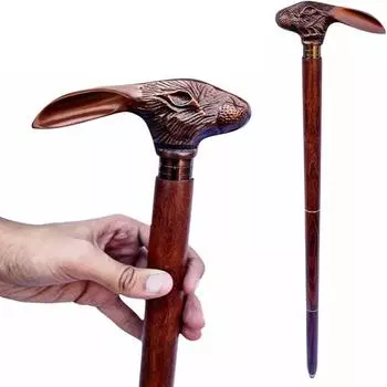 Прогулочная латунная трость для ходьбы, дизайнерская, викторианская, простая, деревянная, складная, 36 дюймов, с латунной ручкой для мужчин и женщин