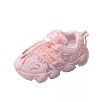 Прогулочная обувь на мягкой подошве для детей. Модная новая дышащая спортивная обувь. 21 белый