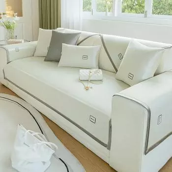 Прохладная подушка для дивана из ледяного шелка, летняя нескользящая подушка из ротангового коврика, полностью покрытая новая подушка для дивана, свежая подушка 70*70