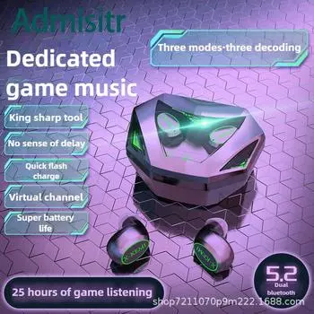 Прохладная TWS долговечная беспроводная Bluetooth-гарнитура 5.3 Dual Talk Power Touch чёрный