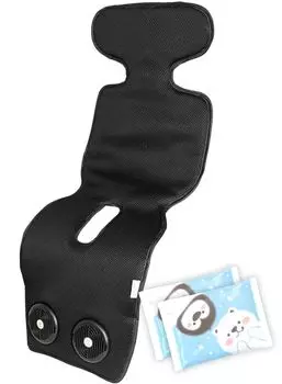 Прохладное детское автокресло с детским охладителем и вентилятором, чтобы ребенок чувствовал тепло. В комплекте 2 охладителя. (Кератта) Вентилятор, -5, защита весна/лето, сиденье, (д.