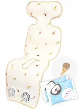 Прохладное детское автокресло с детским охладителем и вентилятором, чтобы чувствовать тепло, в комплекте 2 детских охладителя Ice (Кератта) Вентилятор, -5, защита весна/лето, сиденье, (б.