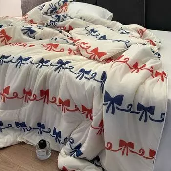 Прохладное одеяло, летнее одеяло, европейский легкий роскошный стиль, бабочка, замороженный шелк, супермягкое одеяло для двоих с кондиционером, односпальное 150x200 1pcs