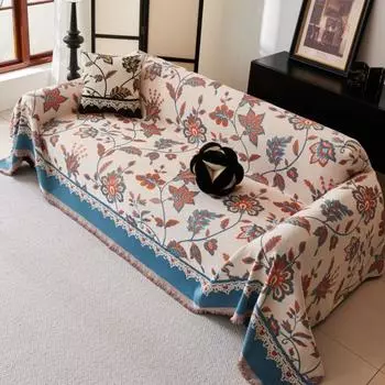 Прохладное ощущение гостиной диван коврик плед цветок кемпинг пикник одеяло чехол скандинавский диван чехол 180x130