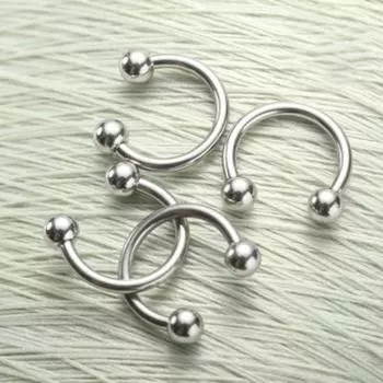Прохладные шпильки для губ, смешанные ювелирные изделия для пирсинга, антикоррозийные 15 Pcs серебряный