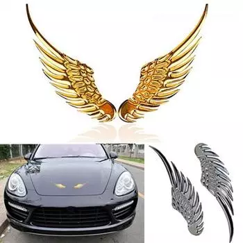 Прохладный 3D автомобиль металл орлиное крыло эмблема значок багажник авто наклейка автомобиль наклейка декор золотой