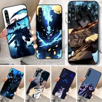 Прохладный аниме соло выравнивающий чехол для телефона для Xiaomi Mi 12 11T 10T 9T Lite Pro Ultra Note 10 Poco F3 F4 X4 GT мягкий черный чехол для телефона Xiaomi 12 or 12X