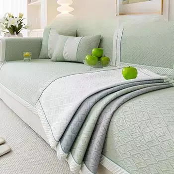 Прохладный бамбуковый коврик для дивана, высококачественная нескользящая подушка для дивана, крутой дышащий чехол для дивана, ткань, спинка, полотенце 70*70cm