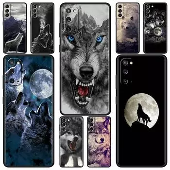 Прохладный чехол Angry Wolf для Samsung Galaxy S21 Ultra S20 FE S10 Lite S9 Plus S8 S10e S7 A51 A12, мягкий чехол из ТПУ для мобильного телефона Samsung A12