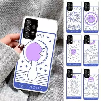 Прохладный чехол для телефона с картами Таро для Samsung Galaxy S10 S21 S22 Plus Ultra A91 A51 A21S A12, прозрачный чехол для телефона Galaxy S30