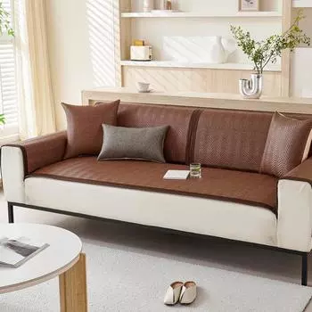 Прохладный коврик из ротанга, подушка для дивана, летний спальный коврик, подушка, нескользящий летний чехол для дивана, высококачественная ткань для чехла 60*60cm