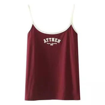 Прохладный лед Фарфор Хлопок Подгибка Буквы 100.00кг Маленький строп Wine Red 4XL