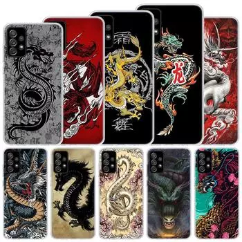 Прохладный мягкий чехол с татуировкой азиатских драконов для Samsung Galaxy A52 A53 A32 A22 A12 5G, чехол для телефона A33 A23 A13 A72 A73 A02S A03S A Samsung A02S