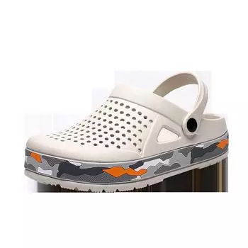 Производитель Фуцзянь 2025 летние новые мужские сандалии повседневная модная садовая обувь уличные тапочки дышащие отверстия 40