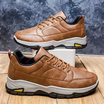 Производитель Мужская обувь Обувь для активного отдыха Обувь для спорта и туризма Мужская повседневная обувь Комфорт Мягкая подошва Кожа Мягкая подошва Бег 39 чёрный