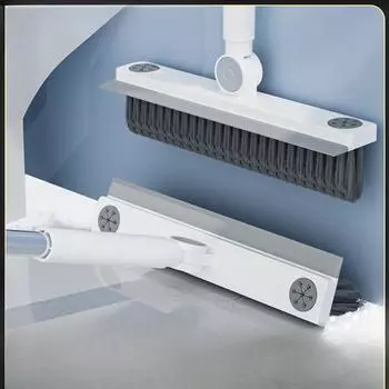 Производитель щетка для пола в ванной комнате 2-в-1 щетка для пола с длинной ручкой и жесткой щетиной, бытовой инструмент для уборки ванной комнаты, щетка для щелей XS белый