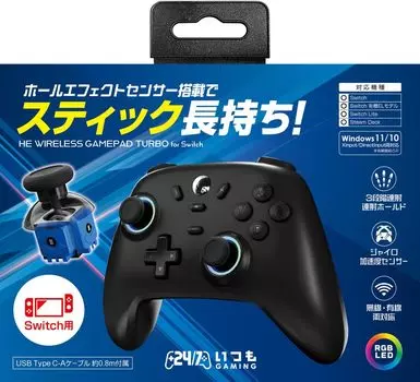 Производитель Three Switch совместимый беспроводной геймпад Turbo Switch [Japanese Strike] HE (черный) -