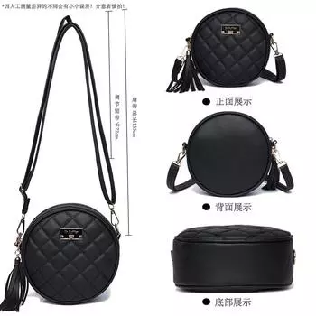 Производитель женских сумок в Гуанчжоу, маленькая круглая сумка с бриллиантами, мини-сумка корейской версии, женская сумка для мобильного телефона, маленькая сумка-мессенджер темно-синий