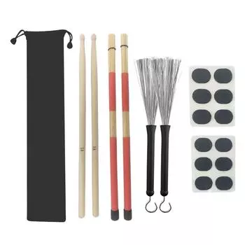 Производители оптом, полка, барабан, проволочная щетка, барабанная щетка, барабанная палочка, 5А, барабанная палочка, 19 связок прозрачный