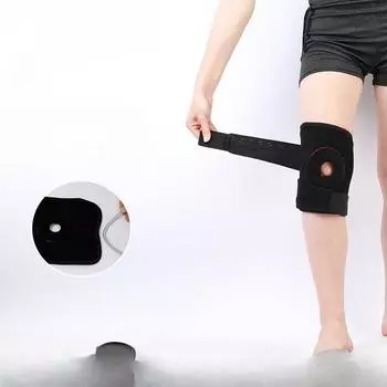 Производители Оптовая продажа Альпинизм Открытая противоскользящая поддержка Спортивные наколенники Велоспорт Фитнес Защита ног Бег Спортивные спортивные протекторы one-size-fits-all чёрный
