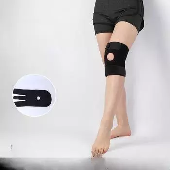 Производители поставляют наколенники для бега и альпинизма, а нажимная пружина поддерживает наколенники при вращении. one-size-fits-all чёрный