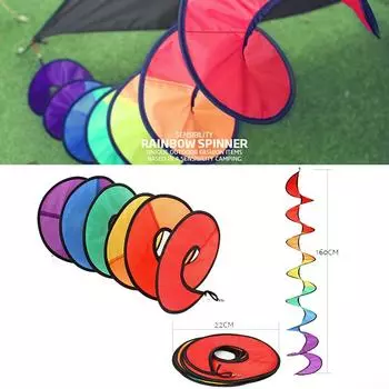 Производство материалов для украшения сада Радужная вертушка