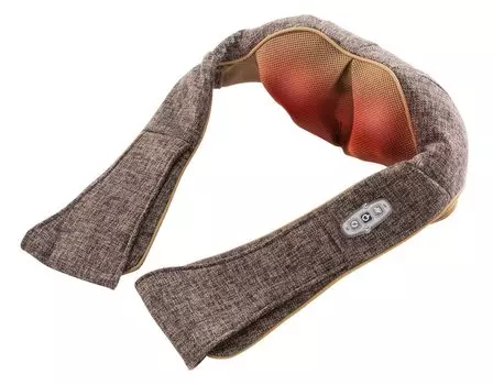 Производство медицинской соды Массажер для шеи Массажер для плеч Массажер для шеи, плеч, талии, спины, бедер Нагреватель Коричневый [Сертифицированный прибор] Встроенный коричневый