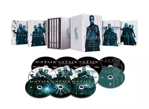 производство The Matrix Deja Vu Collection Металлический кейс Стилбук ULTRA HD [Ограниченный тираж 1000 экземпляров] Набор из 4 фильмов и 4K и Blu-ray [HD DVD]