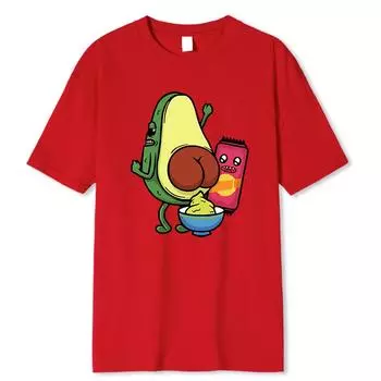 Производство варенья из авокадо и футболки с принтом авокадо. Дышащие футболки унисекс. Летняя хлопковая футболка в стиле хип-хоп. Свободная футболка большого размера.