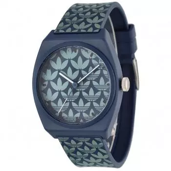 [Оригинальные часы Adidas] Часы PROJECT TWO GRFX Project Two Graphic Blue Dial Resin Windshield Quartz 5 ATM Waterproof 36MM China Watch AOST23053