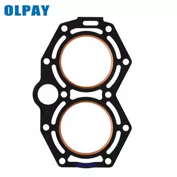 Прокладка головки блока цилиндров 346-01005 для лодочного двигателя TOHATSU NISSAN, 2-тактный подвесной мотор 25 л.с. 30 л.с. 346-01005-1 346-01005-0 чёрный